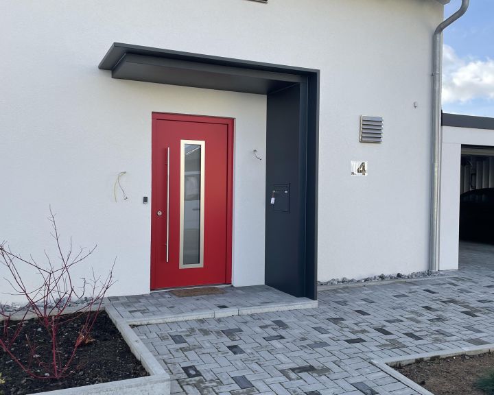 Vordach Kirchhard RAL 7016 Made in Germany